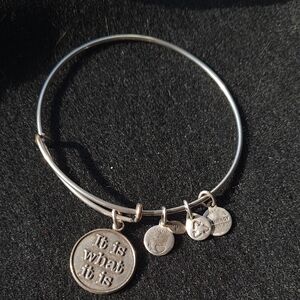 Alex and Ani Silver Charm Bangle Bracelet